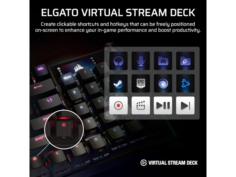 Corsair Vanguard PRO 96 RGB Gamingtastatur (sort) Gamingkeyboard
