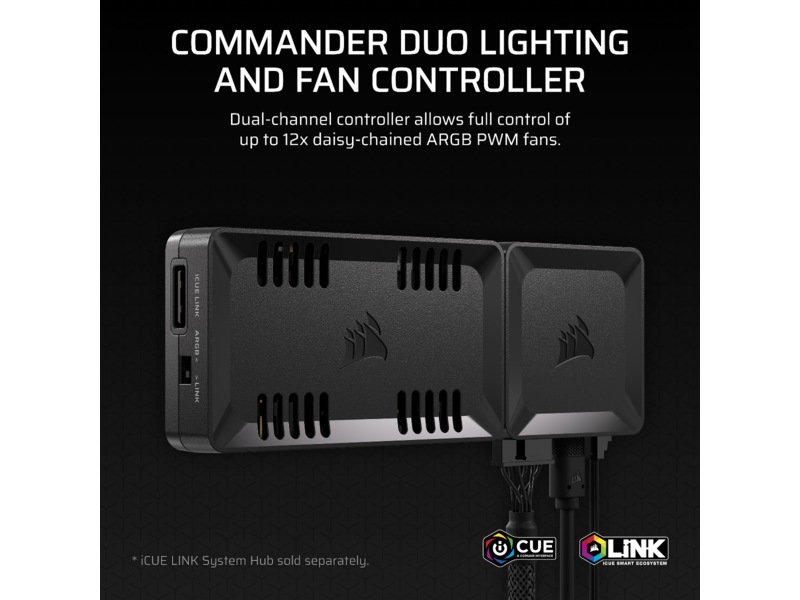 Corsair Commander Duo lys- og blæsercontroller Blæserstyring