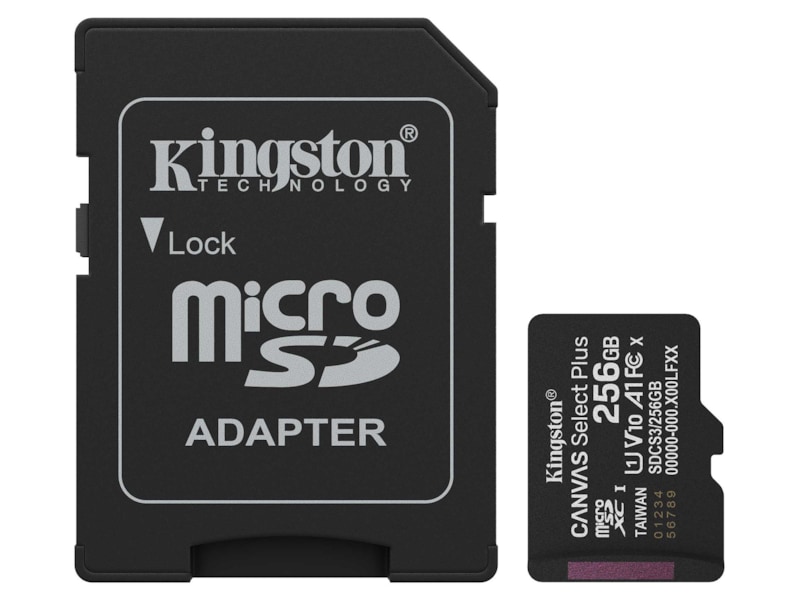 Kingston microSDXC Canvas Select Plus 256GB Flash-hukommelse