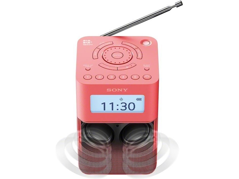 Sony XDRV20D DAB Bærbar radio, Rød Komplett.dk