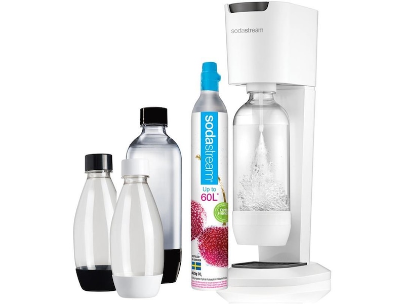 Sodastream Genesis Hvid Grå Mega Pack Sodavandsmaskiner Komplett.dk