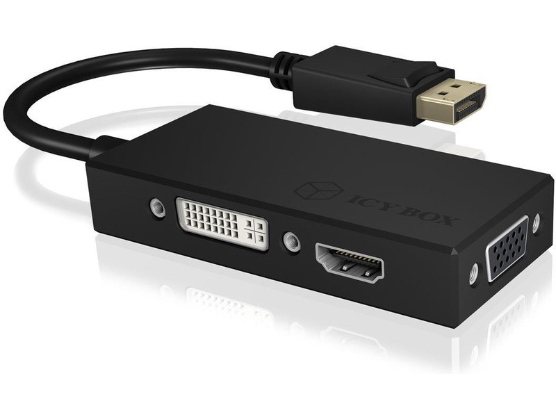 ICY BOX DP HDMI/DVID/VGA adapter Adapter Komplett.dk