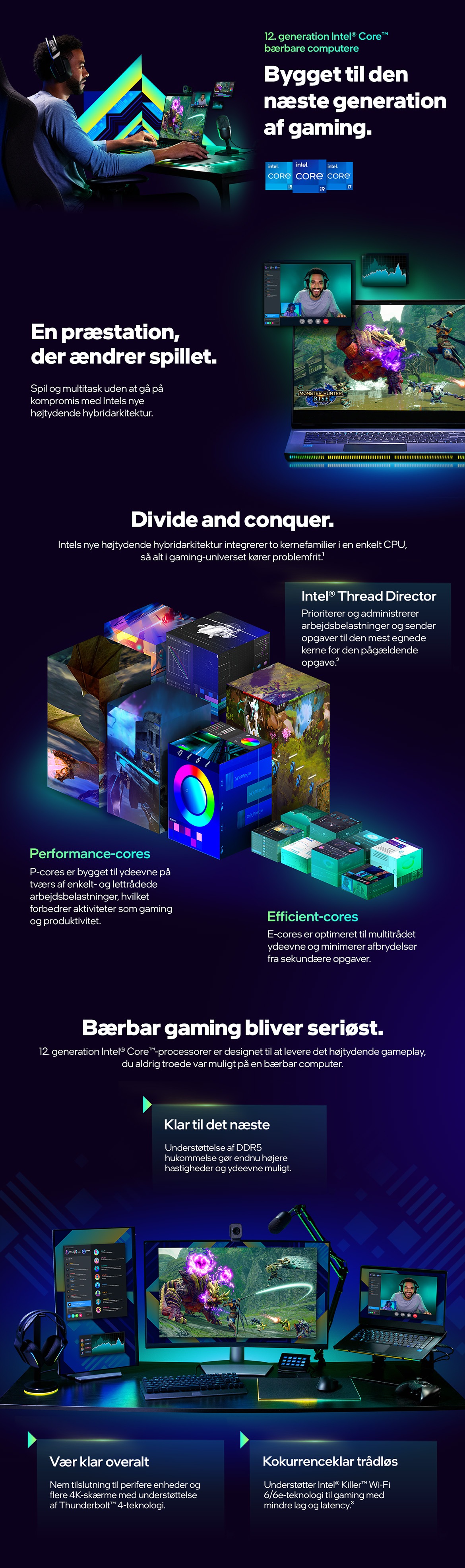 Gamer-PCer med 12th. gen Intel Core processor