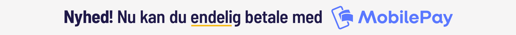 Nyhed! Nu kan du endelig betale med Mobil Pay