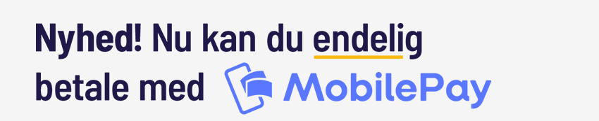 Nyhed! Nu kan du endelig betale med Mobil Pay