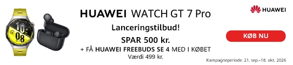 Lanceringstilbud, spar 500kr få med huawei freebuds se 4 med i købet