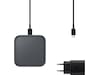 Samsung Trådløs oplader Pad med kabel  (sort) Trådløs oplader