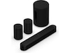 Sonos Beam (Gen2) Soundbar (sort)+ 2x Era 100 og 1x Sub Mini Soundbars