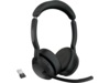 Jabra Evolve2 55 Link380a MS stereo Trådløst headset
