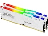 Kingston FURY Beast RGB DDR5 6000MHz 32GB (hvid) Hukommelse (RAM)
