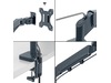 Leitz Ergo Monitor Arm Single, pladsbesparende, 17-32" flad/buet skærm Væg ophæng