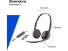Poly Blackwire 3225 Stereo USB-C Headset Kablet headset
