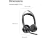 HP Poly Voyager Focus 2 MS USB-C trådløst headset Trådløst headset