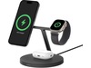 Belkin 3-i-1 Qi2 15W Ladestativ (sort) Trådløs oplader