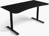 Arozzi Arena Medium Pure Black Gaming Desk Gamingdesk