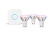 Philips Hue Essential WCA Starter Pack (3x GU10 spot + Bridge) LED-pærer & elpærer