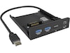 ICY BOX IB-HUB1419-i3 Front panel 3.5" USB/FireWire