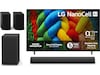 LG 75" NANO80 AI 4K NanoCell smart-TV (2025) + soundbar 60 - 69 tommer TV
