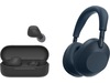 Sony WH-1000XM6 trådløse hovedtelefoner, over-ear (blå) + WF-510 buds Høretelefoner
