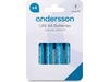 Andersson AA batteri, 2x4-pk Generelle batterier