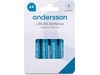 Andersson AAA-batterier, 2x4-pak Generelle batterier