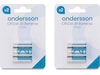 Andersson CR123A lithiumbatteri 2x2-pk Generelle batterier