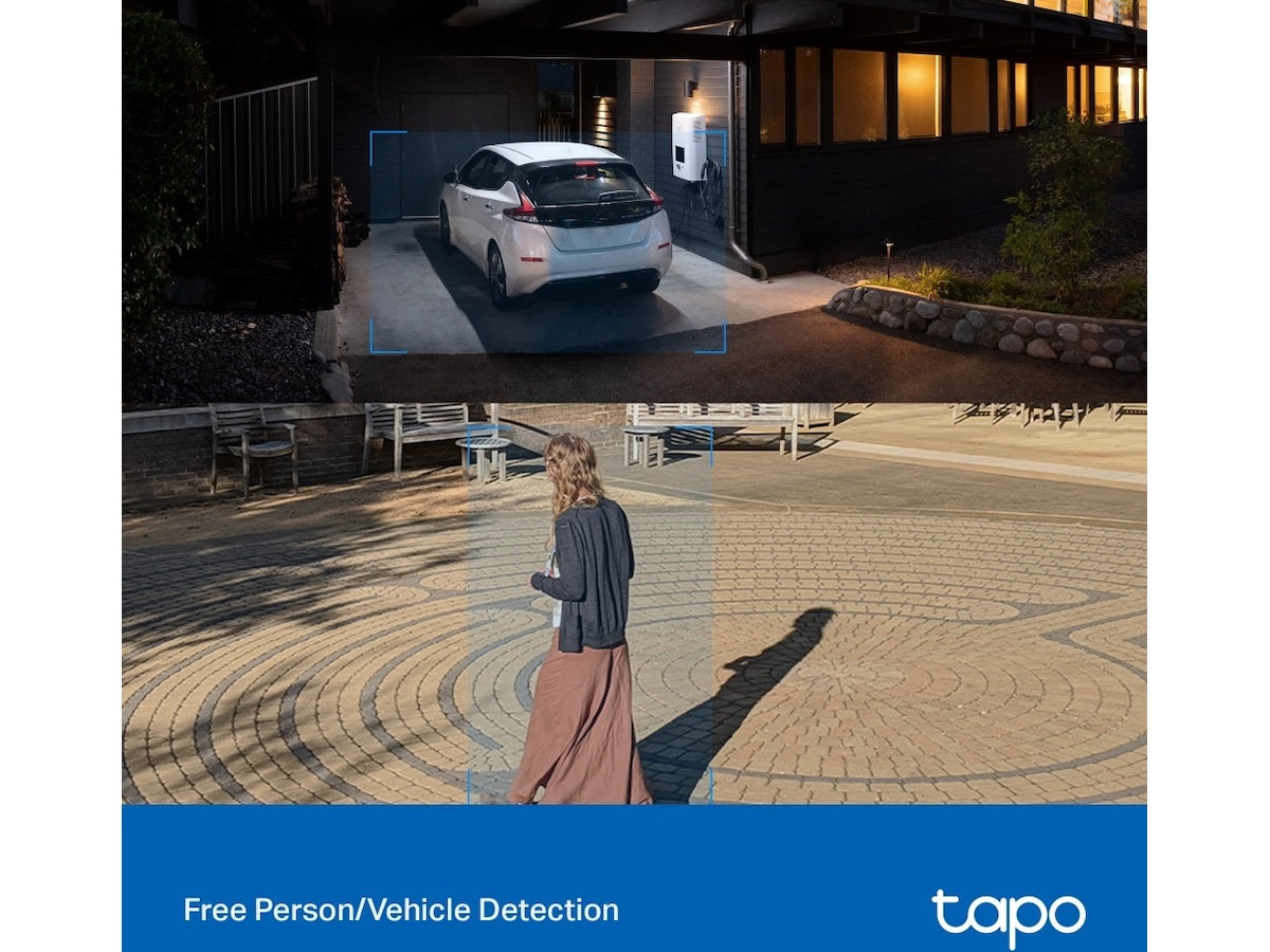 TP-Link Tapo C320WS 2K WiFi utomhuskamera (hvid) Overvågningskameraer