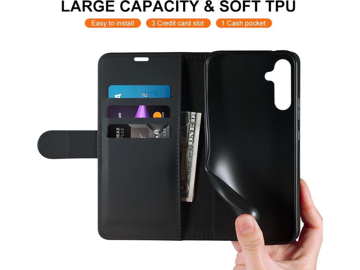 iiglo Galaxy A34 5G Wallet Cover (sort) Mobilcover