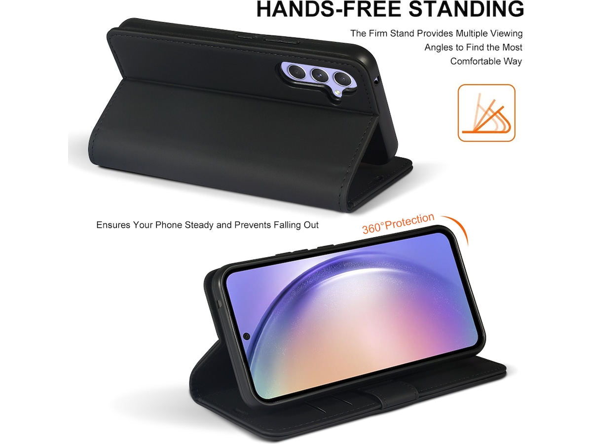 iiglo Galaxy A54 5G Wallet Cover (sort) Mobilcover