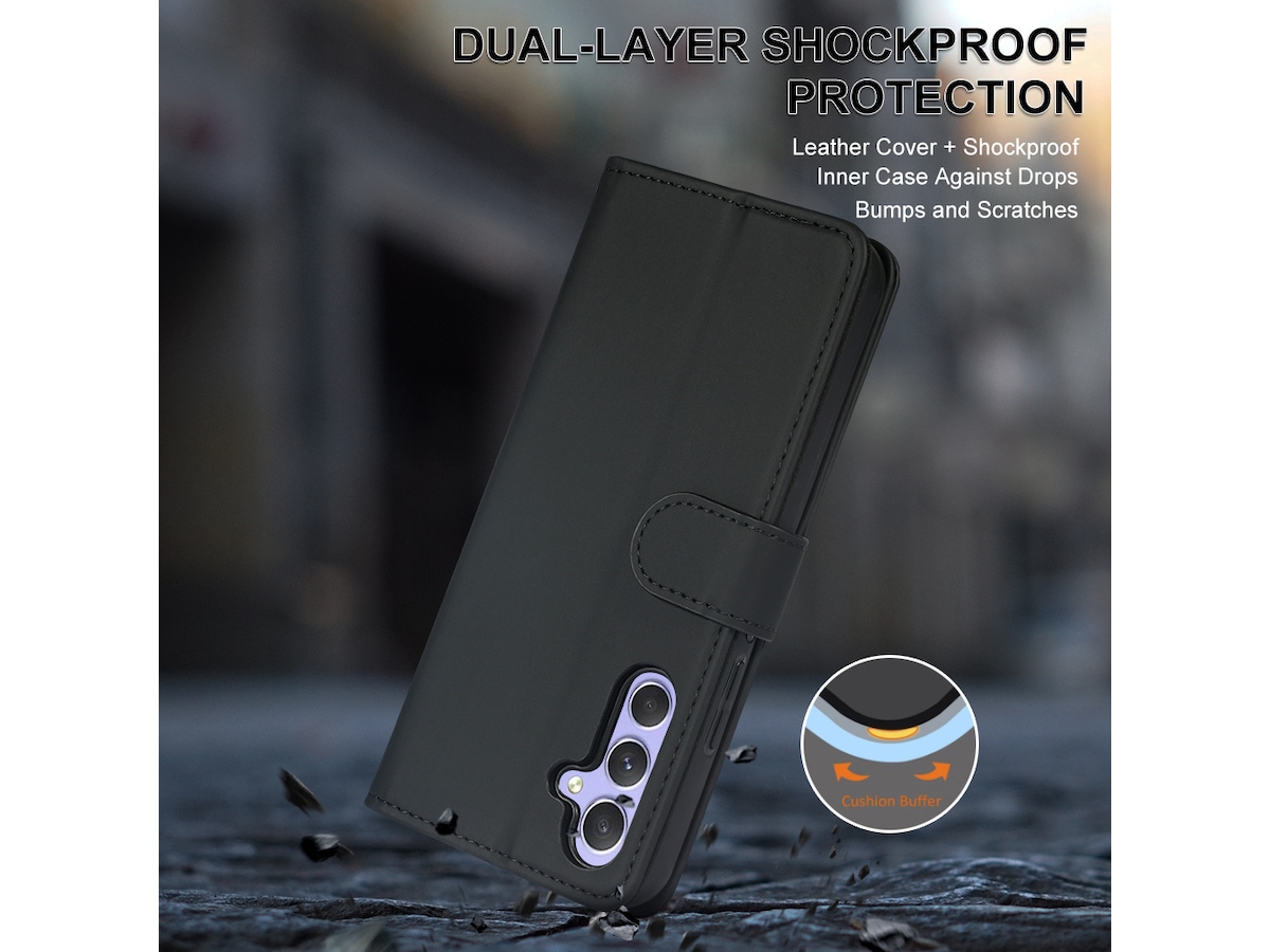 iiglo Galaxy A54 5G Wallet Cover (sort) Mobilcover