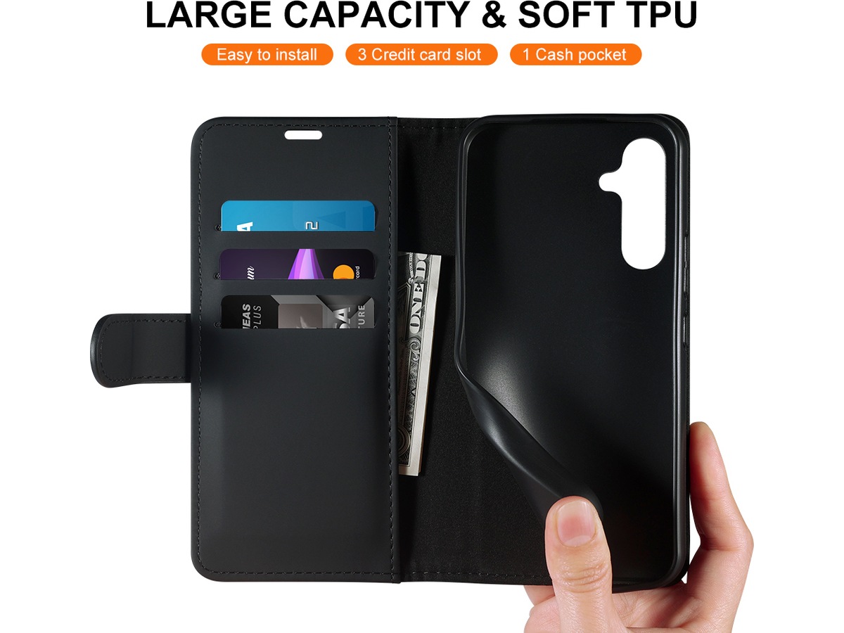 iiglo Galaxy A54 5G Wallet Cover (sort) Mobilcover