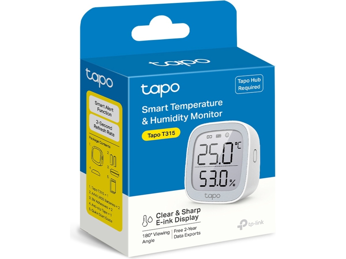 Tapo T315 V1.2 Smart temperatur- og fugtighedsmonitor Sensorer