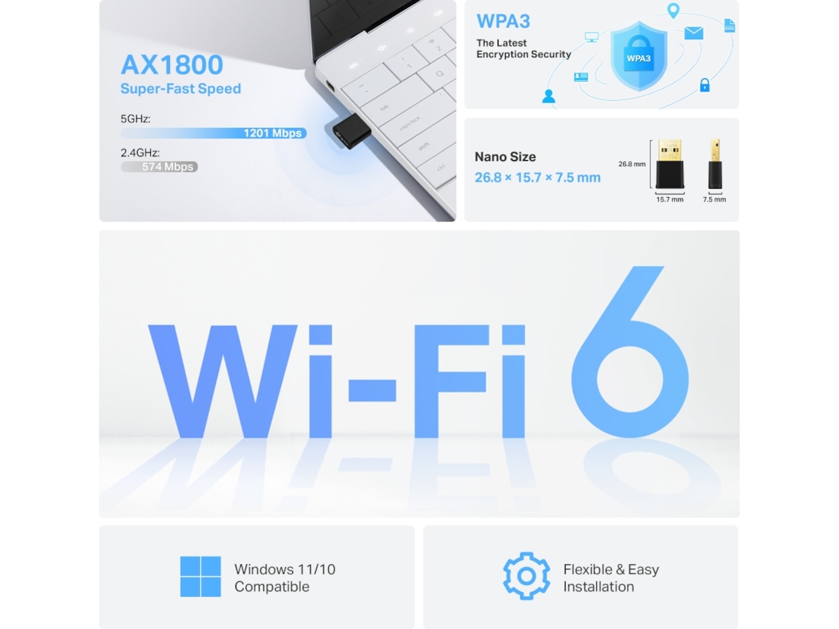 TP-Link Archer TX20U Nano USB-adapter Netkort