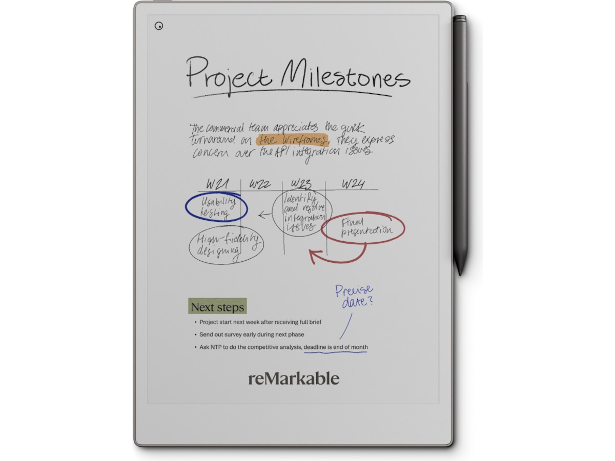 reMarkable Paper Pro 11,8" 64GB inkl. Marker Plus Digitale paper & tilbehør