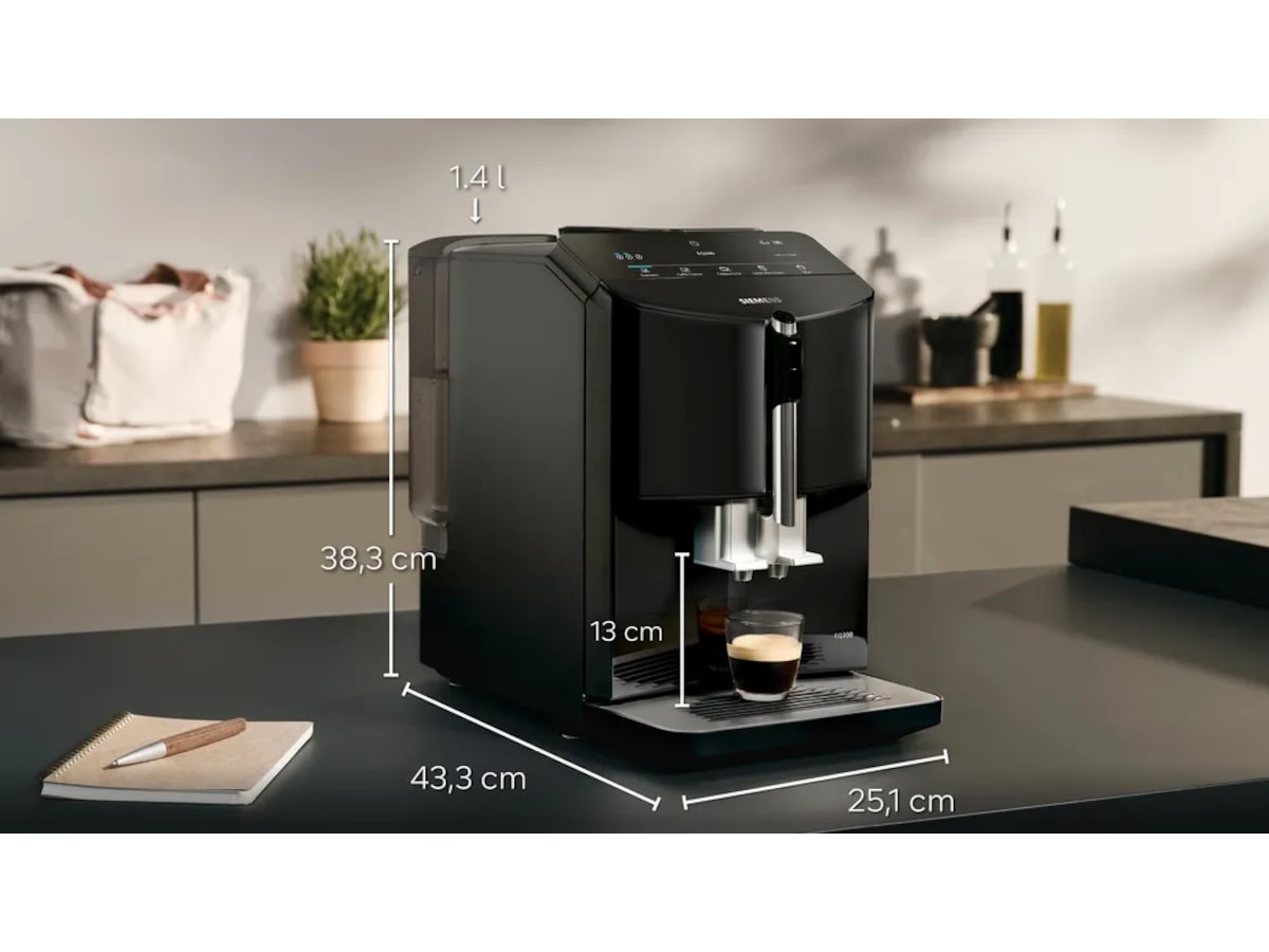 Siemens EQ300 Automatisk kaffemaskine TF301E09 Espressomaskiner