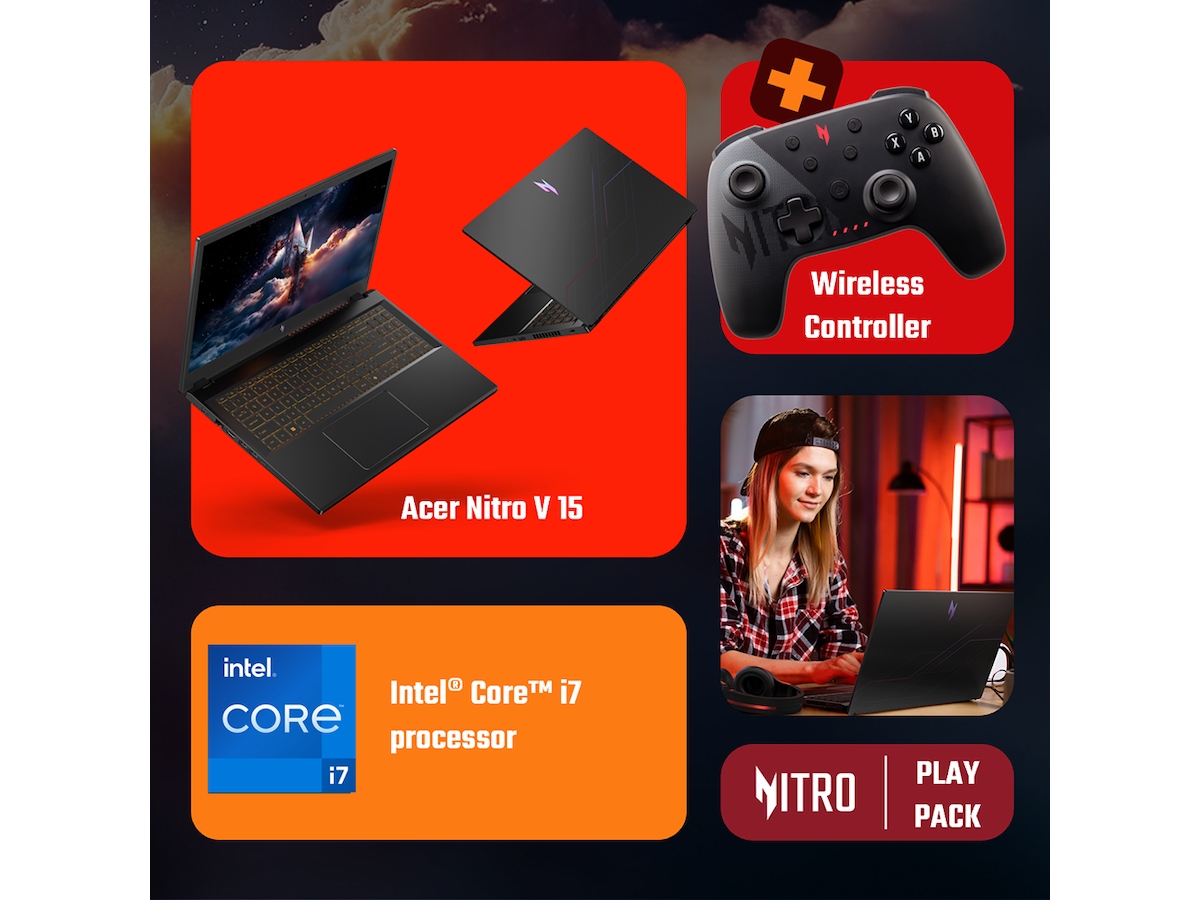 Acer Nitro V 15 15,6" FHD 165 Hz inkluderet controller Gaming laptop
