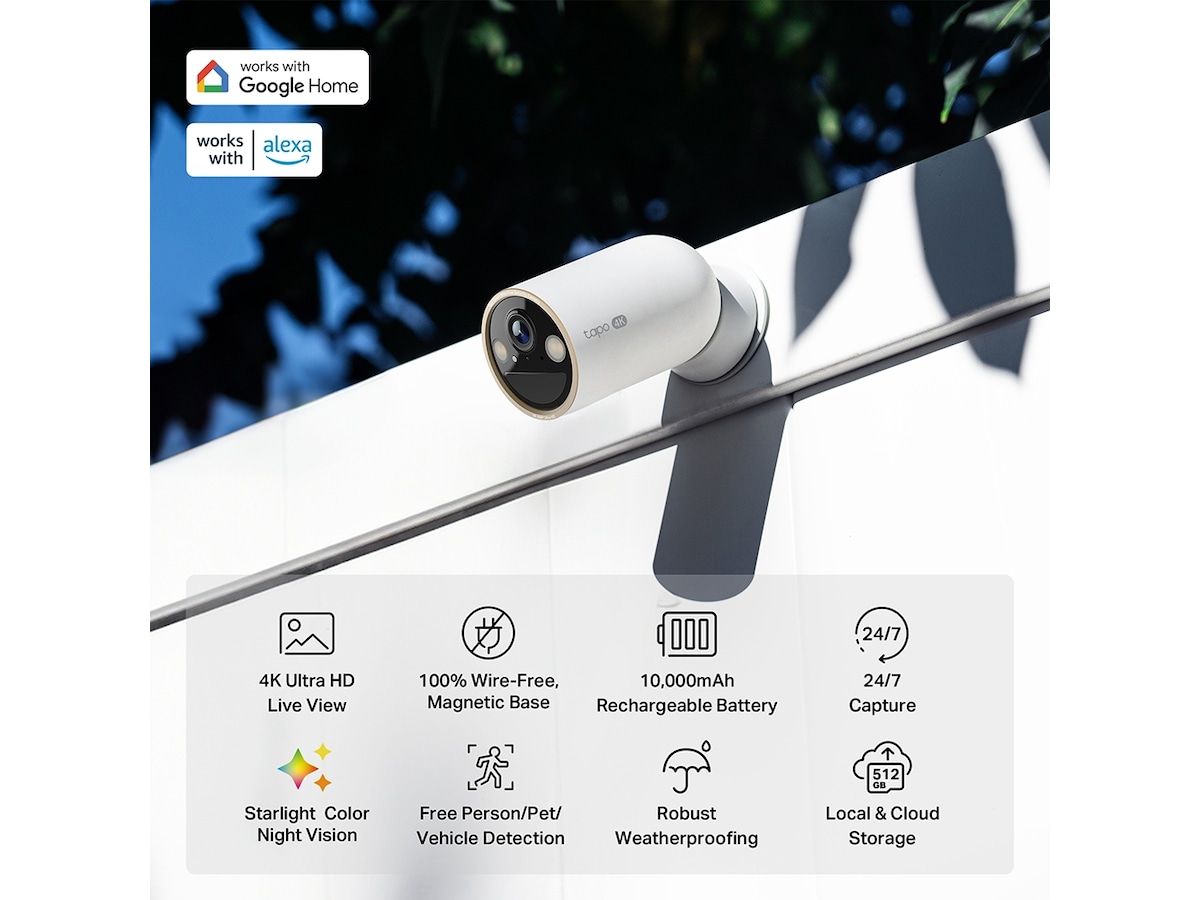 TP-Link Tapo C460 batteridriven utomhuskamera för säkerhet Overvågningskameraer