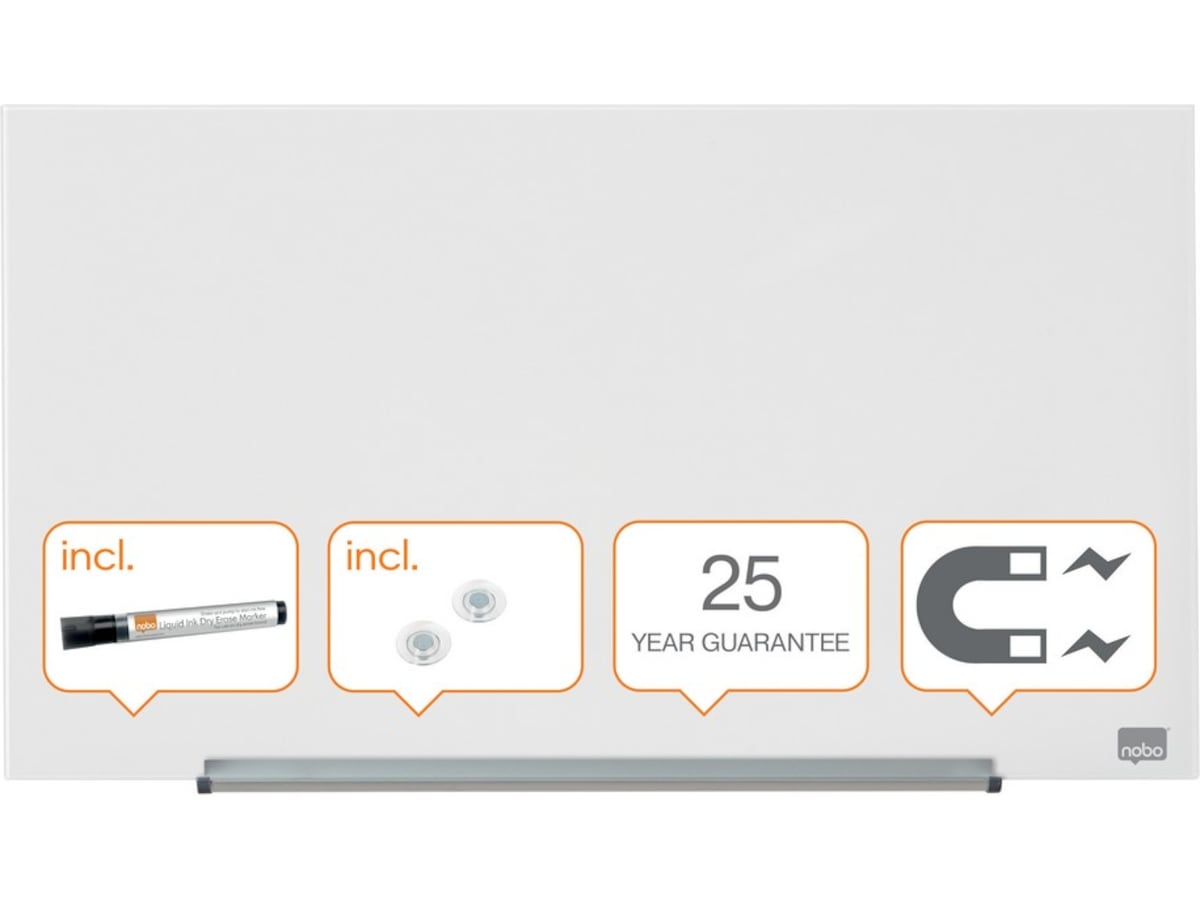 Nobo Whiteboard glastavle Widescreen 31" Glastavler