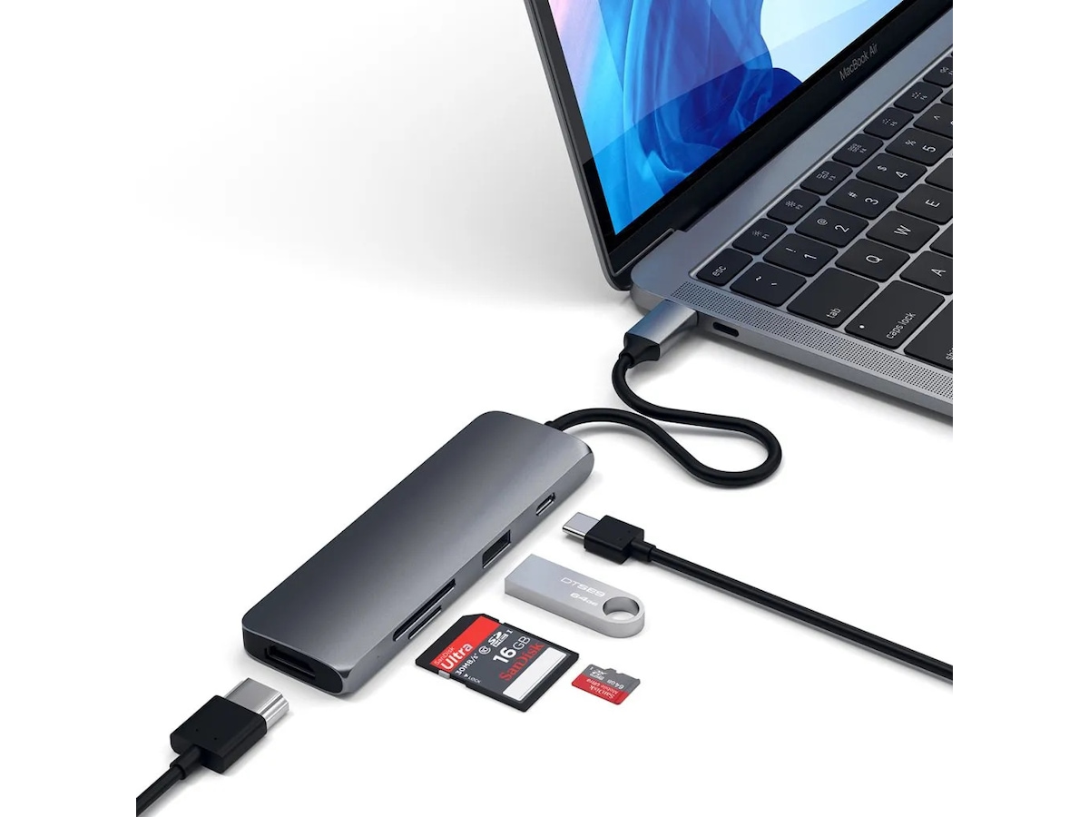 Satechi USB-C Multiport Pro Adapter 4K HDMI Dockingstation og USB-hub