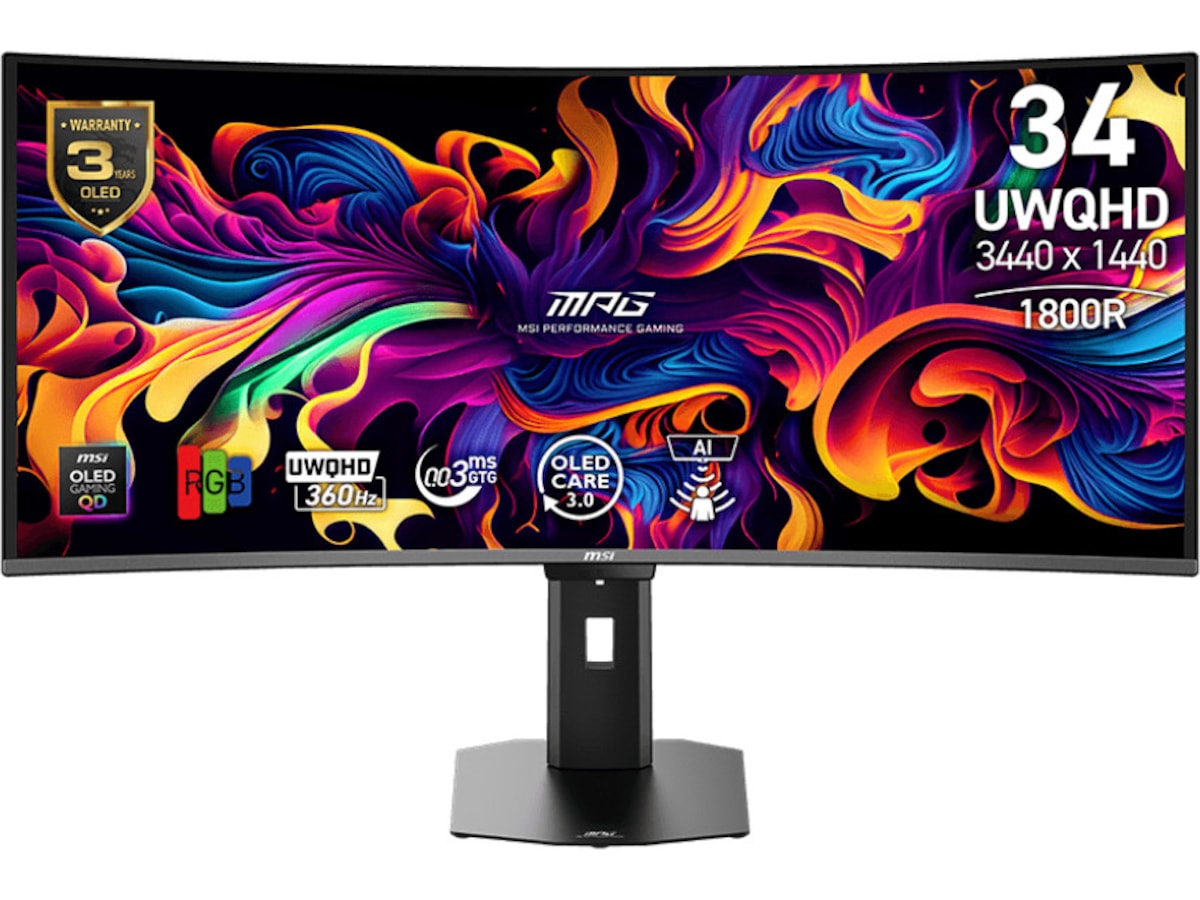 MSI 34" curved gamingskærm MPG 341CQR X36 Skærme