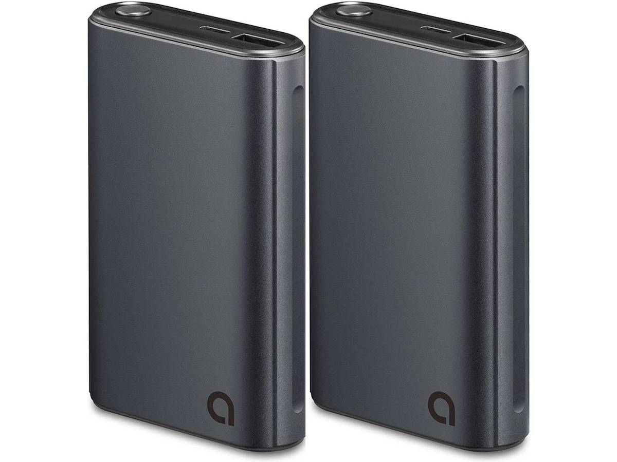 Andersson 10.000mAh Powerbank (svart) 2-pack Powerbank