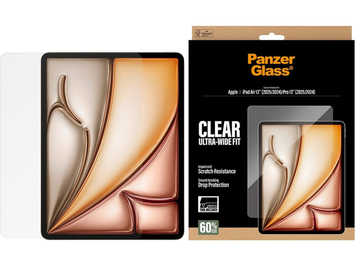 PanzerGlass iPad Air 13" / Pro 13" Fast Fit skærmbeskytter Skærmbeskyttelse tablet