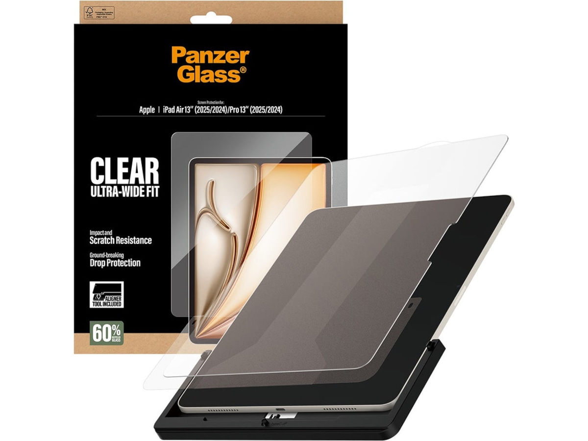 PanzerGlass iPad Air 13" / Pro 13" Fast Fit skærmbeskytter Skærmbeskyttelse tablet