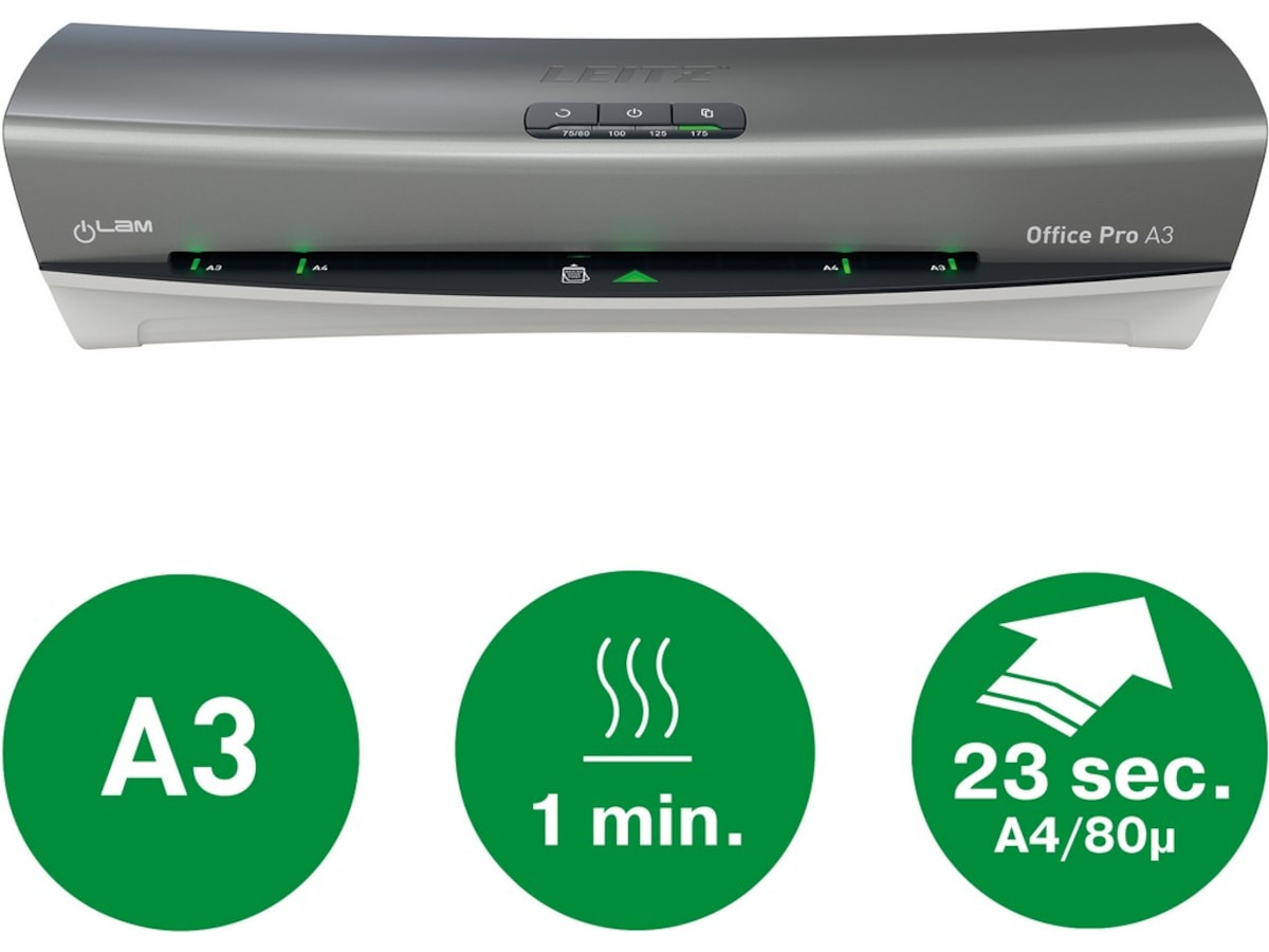 Leitz iLAM Office Pro lamineringsmaskine A3 Lamineringsmaskiner