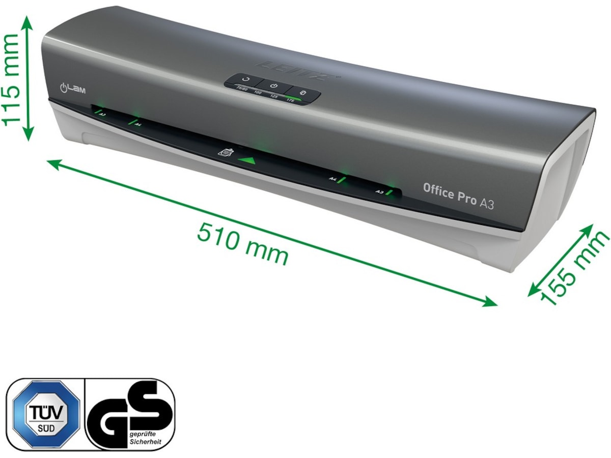 Leitz iLAM Office Pro lamineringsmaskine A3 Lamineringsmaskiner