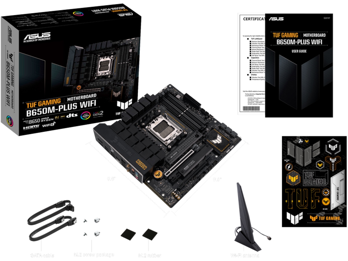 ASUS TUF Gaming B650M-PLUS WIFI Bundkort AMD Socket
