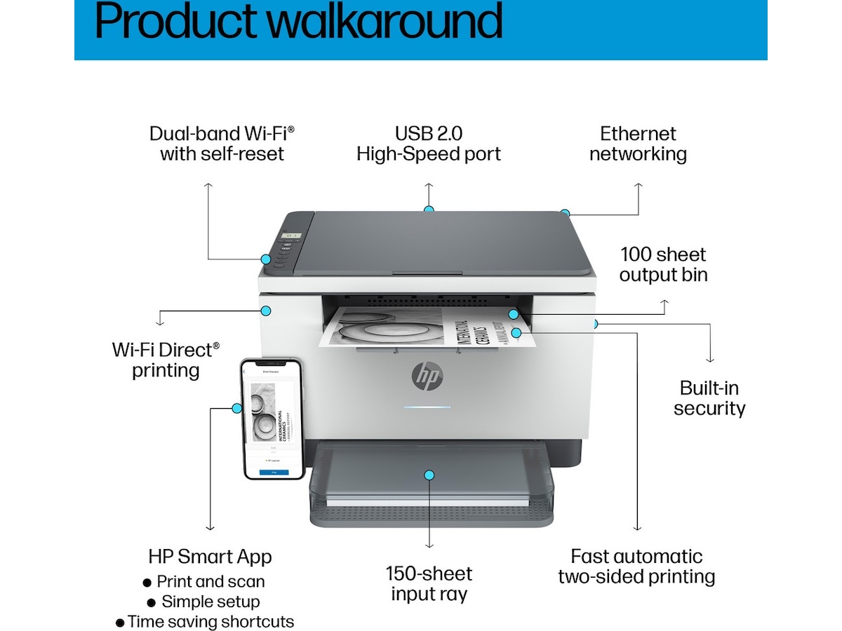 HP LaserJet MFP M234dw laserprinter Printere