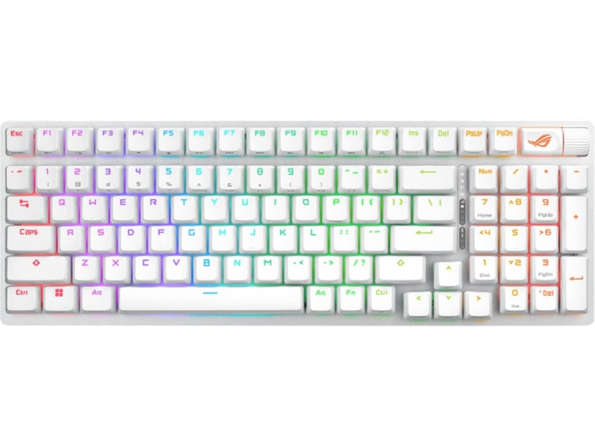 ASUS ROG Strix Scope II 96 trådløst gaming-tastatur (hvid) Gamingkeyboard