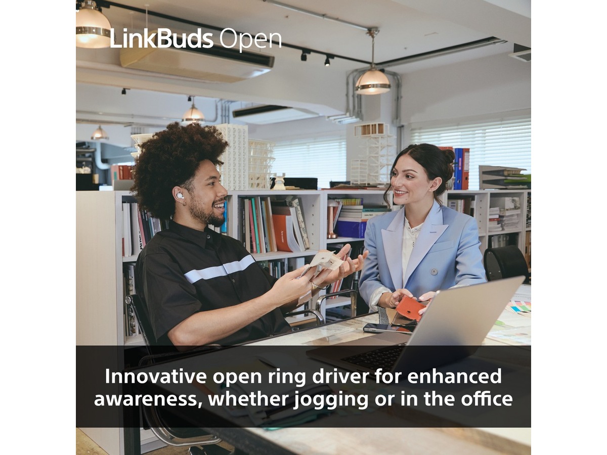 Sony Linkbuds Open true wireless ørepropper (lilla) In-ear høretelefoner