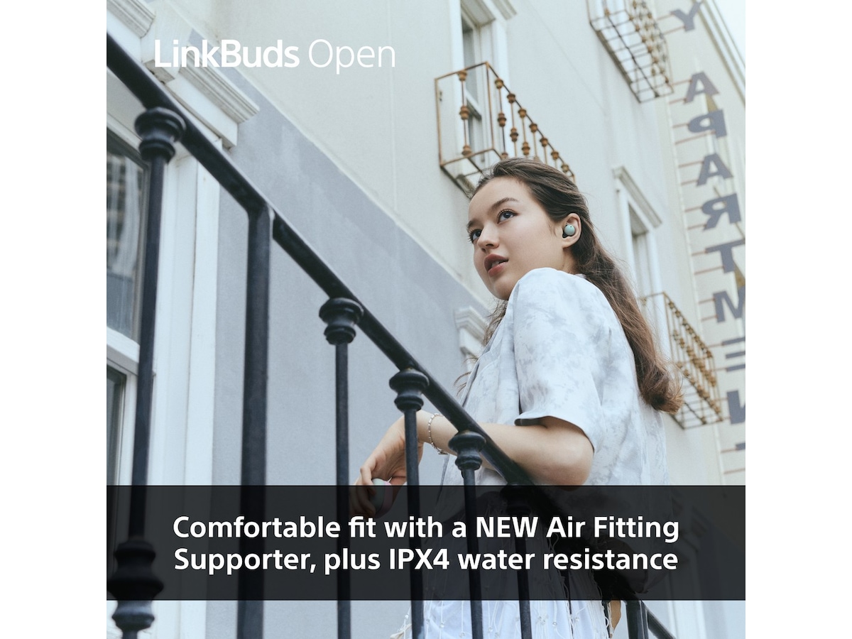 Sony Linkbuds Open true wireless ørepropper (hvid) In-ear høretelefoner
